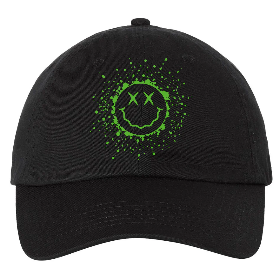 Smiley Splatter Dad Hat